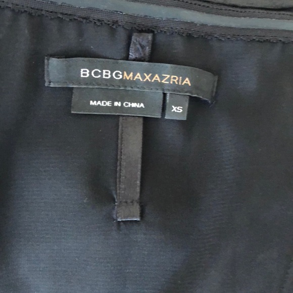 NWOT BCBGMAXAZRIA Black Cocktail Party Dress - XS - Picture 6 of 6